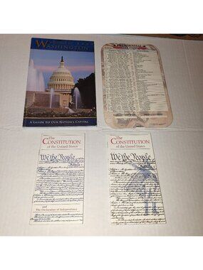 Welcome To Washington Travel Guide & U.S. Constitution Pamphlets Bundle